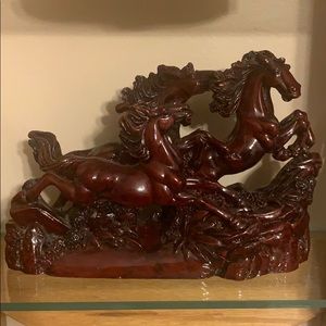 Horse glass figure
